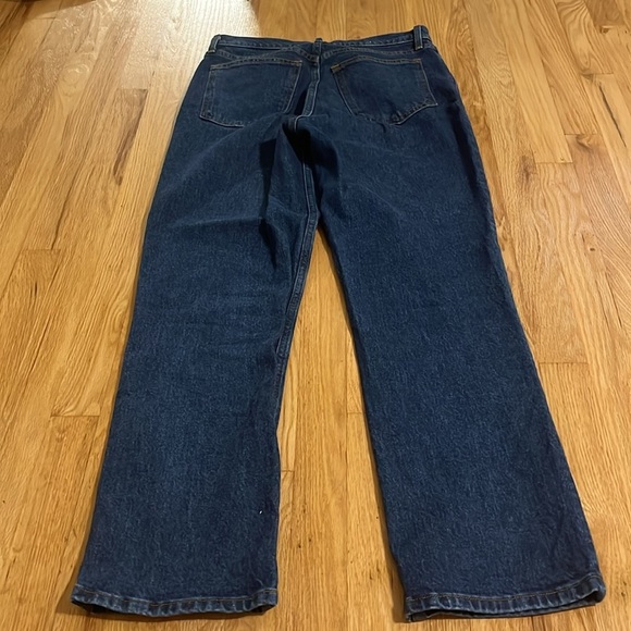 Abercrombie & Fitch The 90s Straight Ultra High Rise Dark Wash Sz 10/30 - Picture 6 of 6